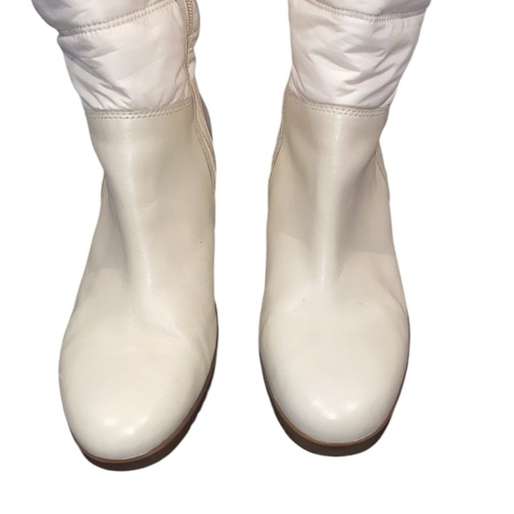 UGG® AUSTRALIA LEONA 1944 PALE
CREAM WEDGE BOOTS SIZE 12 - Picture 3 of 13